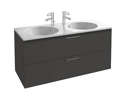 Купить Тумба серый антрацит матовый 120 см Jacob Delafon Odeon Rive Gauche EB2525-R9-M53 в магазине сантехники Santeh-Crystal.ru