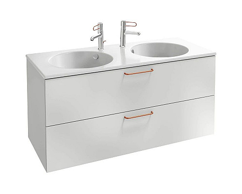 Приобрести Тумба белый глянец 120 см Jacob Delafon Odeon Rive Gauche EB2525-R7-G1C в магазине сантехники Santeh-Crystal.ru