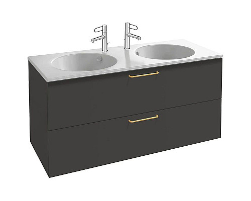 Купить Тумба серый антрацит матовый 120 см Jacob Delafon Odeon Rive Gauche EB2525-R8-M53 в магазине сантехники Santeh-Crystal.ru