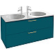 Заказать Тумба сине-зеленый матовый 120 см Jacob Delafon Odeon Rive Gauche EB2525-R8-M85 в магазине сантехники Santeh-Crystal.ru
