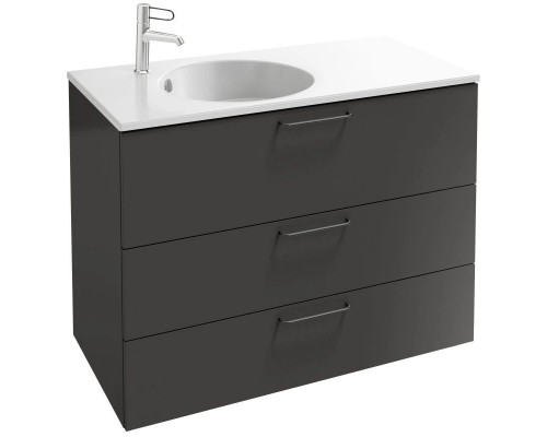 Приобрести Тумба серый антрацит 100 см Jacob Delafon Odeon Rive Gauche EB2534-R9-N14 в магазине сантехники Santeh-Crystal.ru