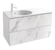 Тумба белый мрамор 100 см Jacob Delafon Odeon Rive Gauche EB2524-R6-NR4