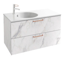 Тумба белый мрамор 100 см Jacob Delafon Odeon Rive Gauche EB2524-R7-NR4