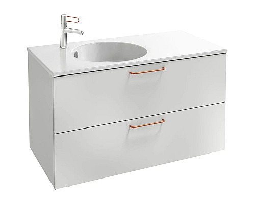 Купить Тумба белый матовый 100 см Jacob Delafon Odeon Rive Gauche EB2524-R7-M49 в магазине сантехники Santeh-Crystal.ru