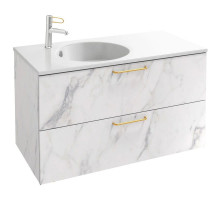 Тумба белый мрамор 100 см Jacob Delafon Odeon Rive Gauche EB2524-R8-NR4