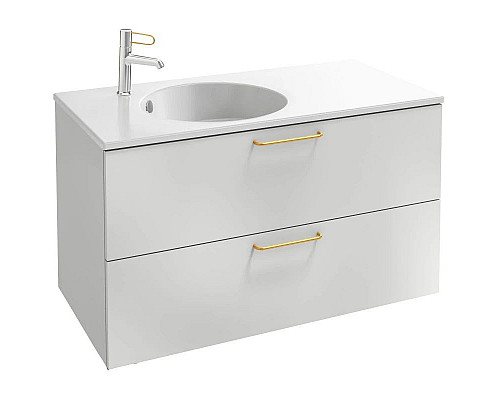 Купить Тумба белый глянец 100 см Jacob Delafon Odeon Rive Gauche EB2524-R8-G1C в магазине сантехники Santeh-Crystal.ru