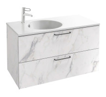 Тумба белый мрамор 100 см Jacob Delafon Odeon Rive Gauche EB2524-R9-NR4