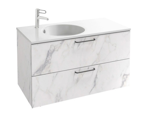 Приобрести Тумба белый мрамор 100 см Jacob Delafon Odeon Rive Gauche EB2524-R9-NR4 в магазине сантехники Santeh-Crystal.ru