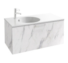 Тумба белый мрамор 100 см Jacob Delafon Odeon Rive Gauche EB2514-R5-NR4