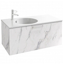 Тумба белый мрамор 100 см Jacob Delafon Odeon Rive Gauche EB2514-R5-NR4