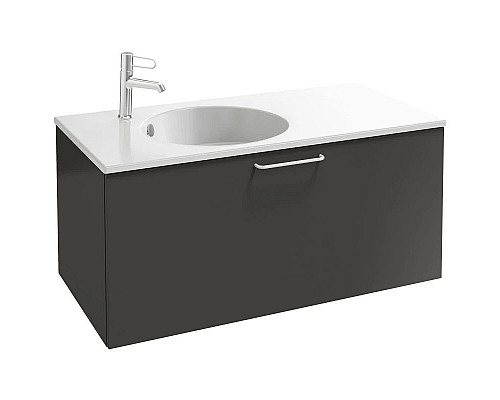 Купить Тумба серый антрацит 100 см Jacob Delafon Odeon Rive Gauche EB2514-R6-N14 в магазине сантехники Santeh-Crystal.ru