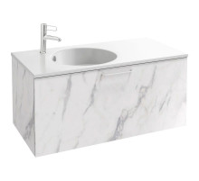Тумба белый мрамор 100 см Jacob Delafon Odeon Rive Gauche EB2514-R6-NR4
