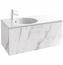Тумба белый мрамор 100 см Jacob Delafon Odeon Rive Gauche EB2514-R6-NR4