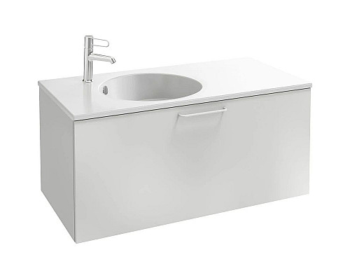 Приобрести Тумба белый матовый 100 см Jacob Delafon Odeon Rive Gauche EB2514-R6-M49 в магазине сантехники Santeh-Crystal.ru