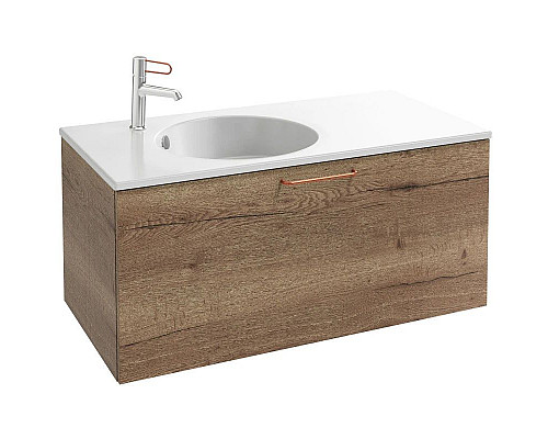 Приобрести Тумба дуб табак 100 см Jacob Delafon Odeon Rive Gauche EB2514-R7-E52 в магазине сантехники Santeh-Crystal.ru