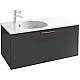 Купить Тумба серый антрацит 100 см Jacob Delafon Odeon Rive Gauche EB2514-R7-N14 в магазине сантехники Santeh-Crystal.ru