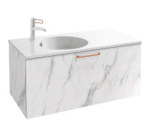 Тумба белый мрамор 100 см Jacob Delafon Odeon Rive Gauche EB2514-R7-NR4