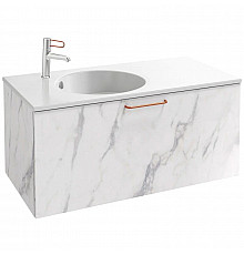 Тумба белый мрамор 100 см Jacob Delafon Odeon Rive Gauche EB2514-R7-NR4