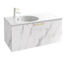 Тумба белый мрамор 100 см Jacob Delafon Odeon Rive Gauche EB2514-R8-NR4