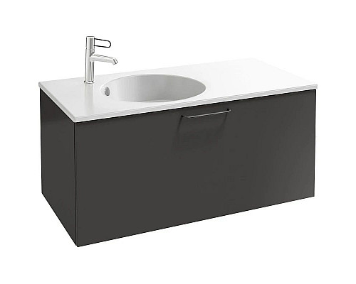Купить Тумба серый антрацит 100 см Jacob Delafon Odeon Rive Gauche EB2514-R9-N14 в магазине сантехники Santeh-Crystal.ru