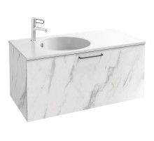 Тумба белый мрамор 100 см Jacob Delafon Odeon Rive Gauche EB2514-R9-NR4