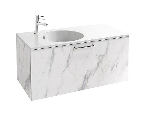 Купить Тумба белый мрамор 100 см Jacob Delafon Odeon Rive Gauche EB2514-R9-NR4 в магазине сантехники Santeh-Crystal.ru