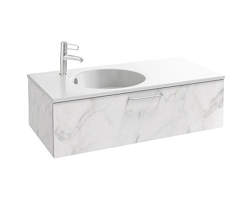 Заказать Тумба белый мрамор 100 см Jacob Delafon Odeon Rive Gauche EB2516-R5-NR4 в магазине сантехники Santeh-Crystal.ru