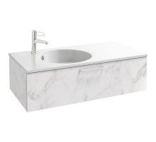 Тумба белый мрамор 100 см Jacob Delafon Odeon Rive Gauche EB2516-R6-NR4