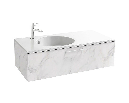 Приобрести Тумба белый мрамор 100 см Jacob Delafon Odeon Rive Gauche EB2516-R6-NR4 в магазине сантехники Santeh-Crystal.ru