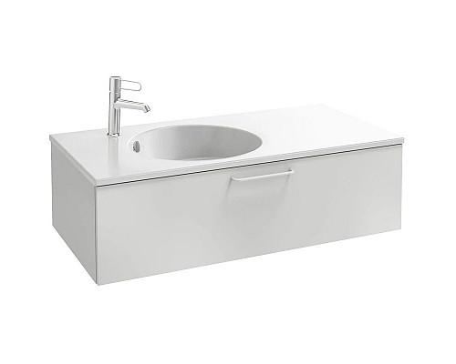 Приобрести Тумба белый матовый 100 см Jacob Delafon Odeon Rive Gauche EB2516-R6-M49 в магазине сантехники Santeh-Crystal.ru