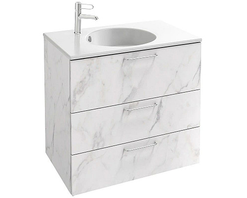 Приобрести Тумба белый мрамор 80 см Jacob Delafon Odeon Rive Gauche EB2532-R5-NR4 в магазине сантехники Santeh-Crystal.ru