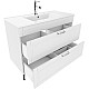 Купить Тумба с раковиной белый матовый 100,3 см IDDIS Oxford OXF10W1i95K в магазине сантехники Santeh-Crystal.ru