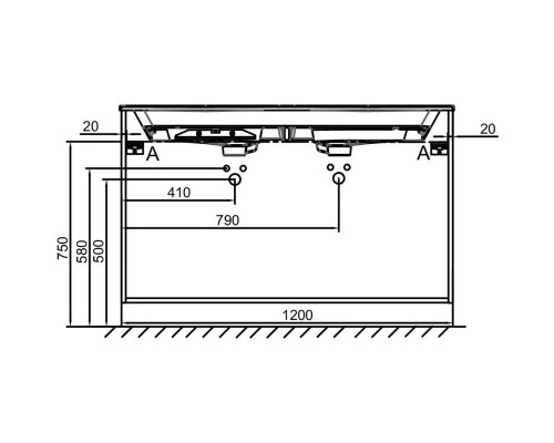 Купить Тумба квебекский дуб 120 см Jacob Delafon Odeon Rive Gauche EB2535-R5-E10 в магазине сантехники Santeh-Crystal.ru