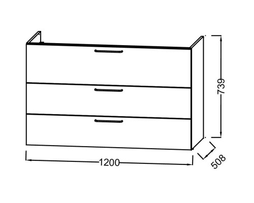 Приобрести Тумба квебекский дуб 120 см Jacob Delafon Odeon Rive Gauche EB2535-R6-E10 в магазине сантехники Santeh-Crystal.ru