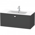 Тумба графит матовый 102 см Duravit Brioso BR400301049