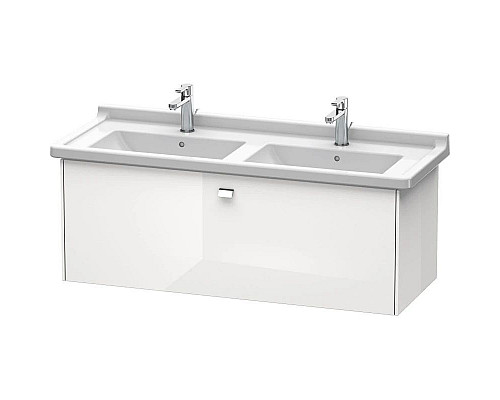Приобрести Тумба белый глянец 122 см Duravit Brioso BR404401022 в магазине сантехники Santeh-Crystal.ru