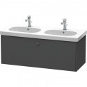 Тумба графит матовый 117 см Duravit Brioso BR404804949