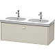 Купить Тумба тауп матовый 117 см Duravit Brioso BR404809191 в магазине сантехники Santeh-Crystal.ru