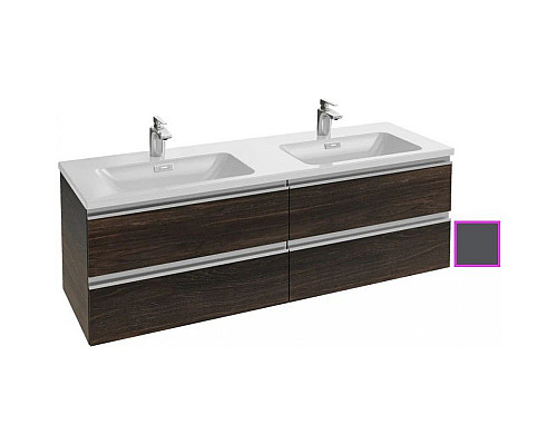 Заказать Тумба серый антрацит глянец 140 см Jacob Delafon Vox EB2020-RA-442 в магазине сантехники Santeh-Crystal.ru