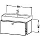 Заказать Тумба тауп матовый 98,4 см Duravit Brioso BR405601091 в магазине сантехники Santeh-Crystal.ru