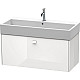 Заказать Тумба белый глянец 98,4 см Duravit Brioso BR405602222 в магазине сантехники Santeh-Crystal.ru