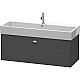 Купить Тумба графит матовый 118,4 см Duravit Brioso BR405701049 в магазине сантехники Santeh-Crystal.ru