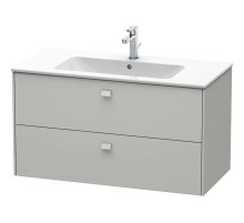 Тумба бетонно-серый матовый 102 см Duravit Brioso BR410300707