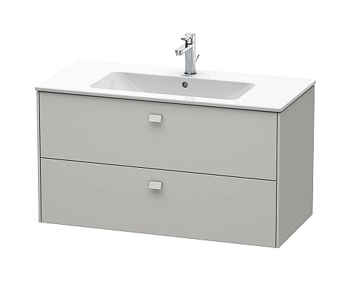 Приобрести Тумба бетонно-серый матовый 102 см Duravit Brioso BR410300707 в магазине сантехники Santeh-Crystal.ru