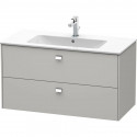 Тумба бетонно-серый матовый 102 см Duravit Brioso BR410301007