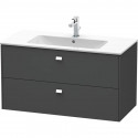 Тумба графит матовый 102 см Duravit Brioso BR410301049