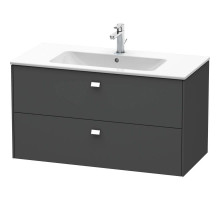 Тумба графит матовый 102 см Duravit Brioso BR410301049
