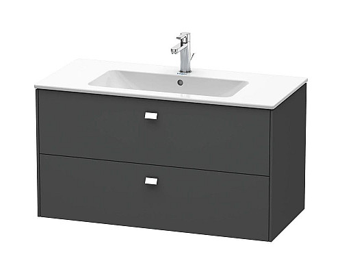 Купить Тумба графит матовый 102 см Duravit Brioso BR410301049 в магазине сантехники Santeh-Crystal.ru