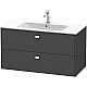 Купить Тумба графит матовый 102 см Duravit Brioso BR410301049 в магазине сантехники Santeh-Crystal.ru