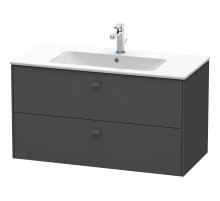 Тумба графит матовый 102 см Duravit Brioso BR410304949